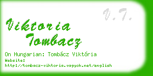 viktoria tombacz business card